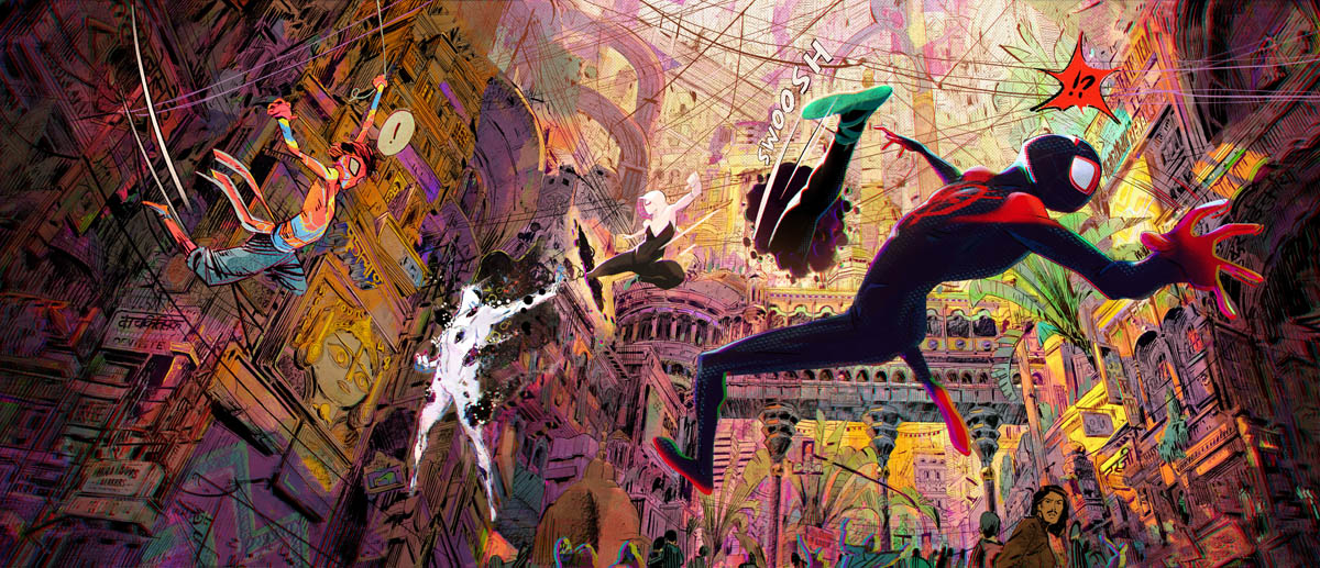 New spider man across the spider verse 16:9 wallpapers, extended and enhanced with AI : r/Spiderman