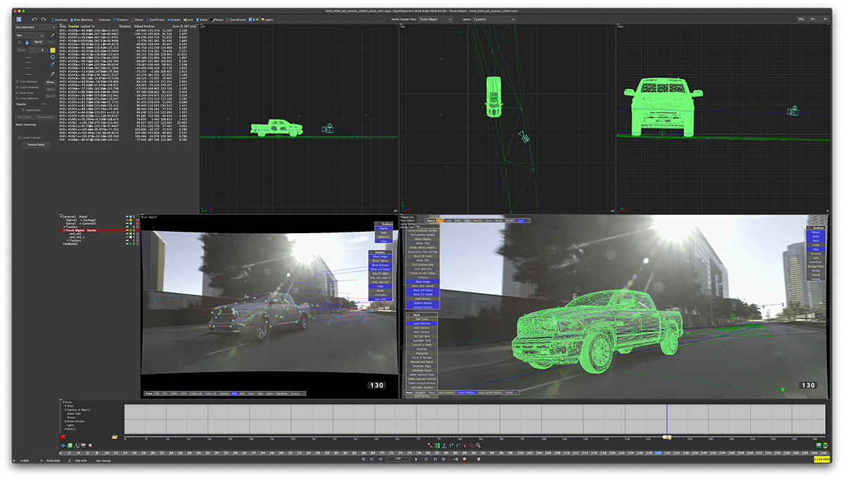 Dodge commercial with SynthEyes tracking on truck