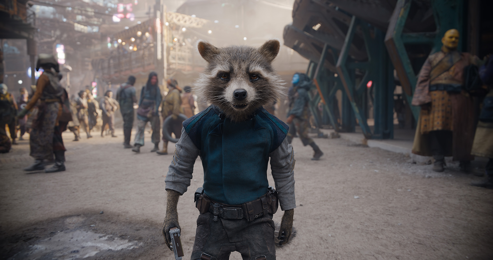 Rocket walks through Knowhere