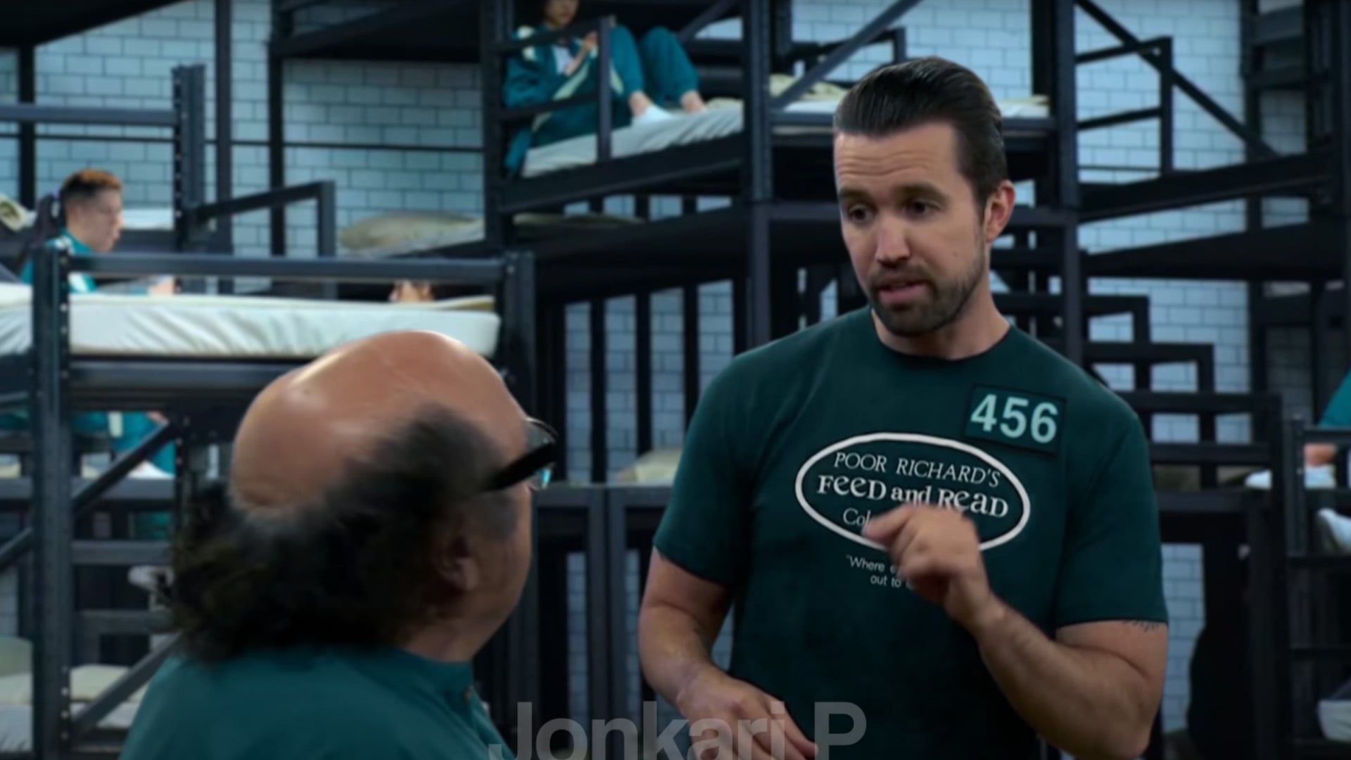 It's Always Sunny in Philadelphia, After placing numbers on shirt